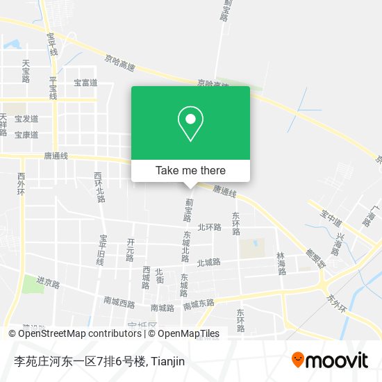 李苑庄河东一区7排6号楼 map