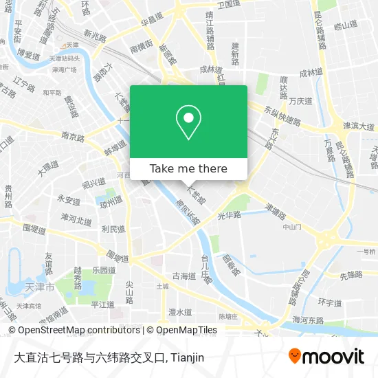 大直沽七号路与六纬路交叉口 map