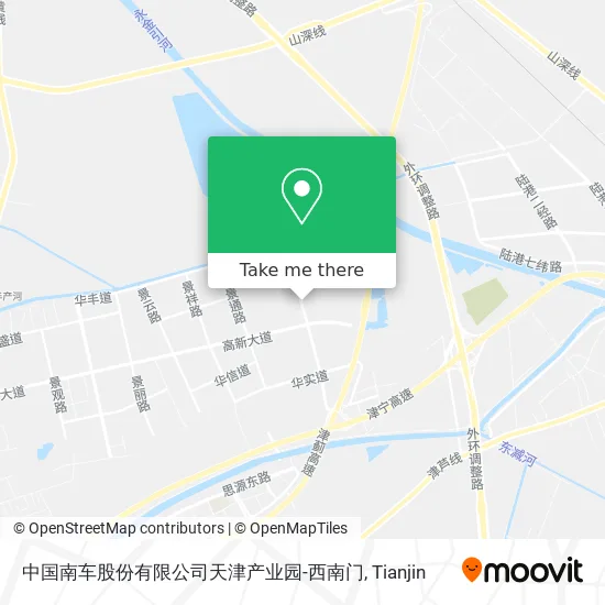 中国南车股份有限公司天津产业园-西南门 map