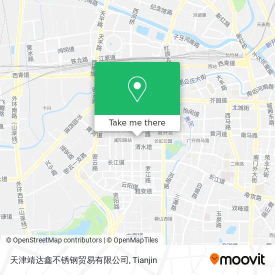天津靖达鑫不锈钢贸易有限公司 map