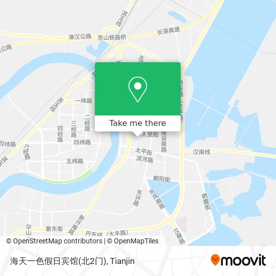 海天一色假日宾馆(北2门) map