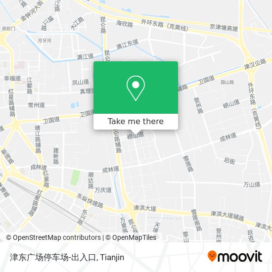 津东广场停车场-出入口 map