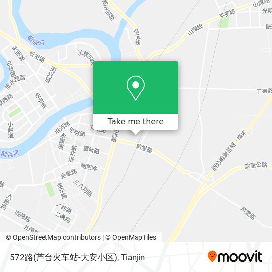 572路(芦台火车站-大安小区) map