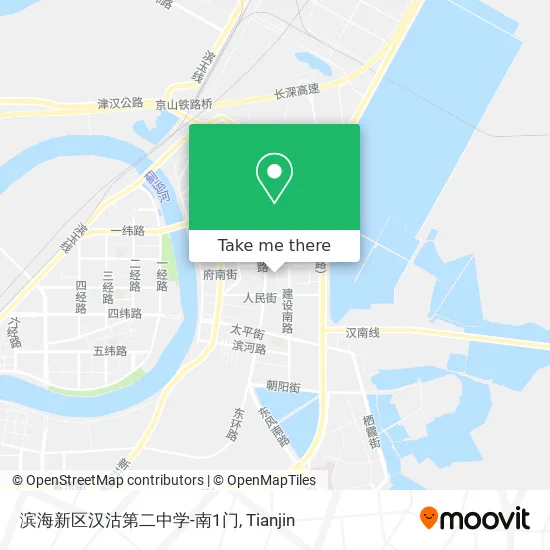 滨海新区汉沽第二中学-南1门 map