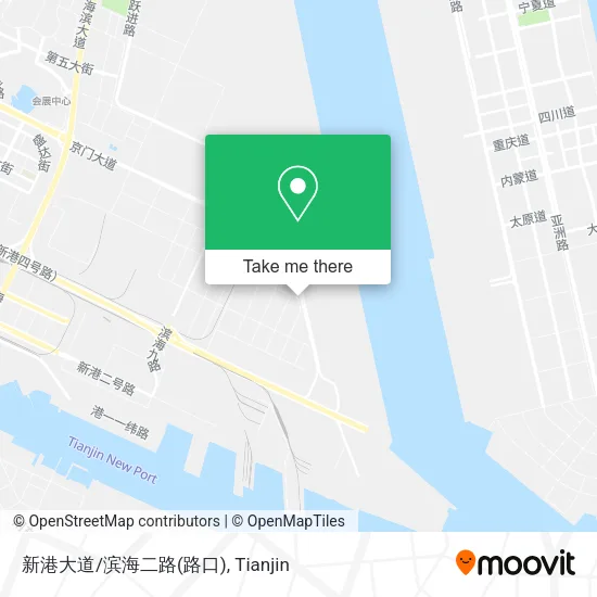 新港大道/滨海二路(路口) map