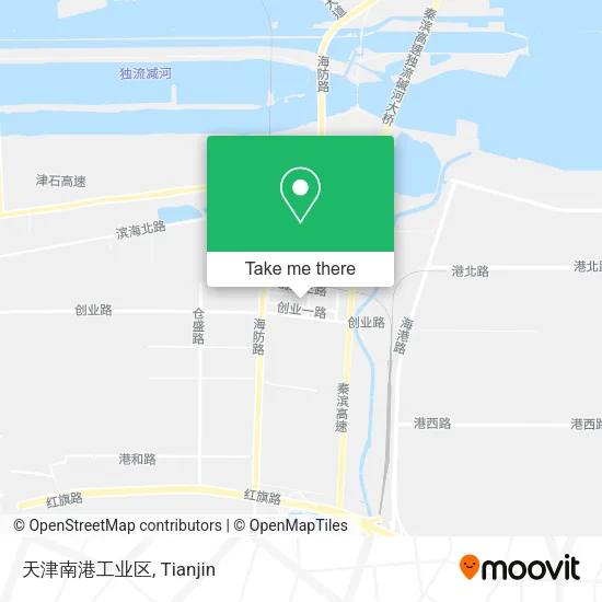 天津南港工业区 map