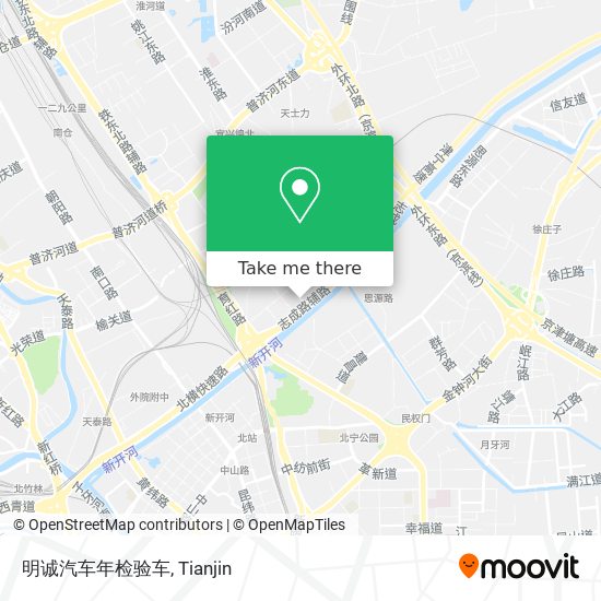 明诚汽车年检验车 map