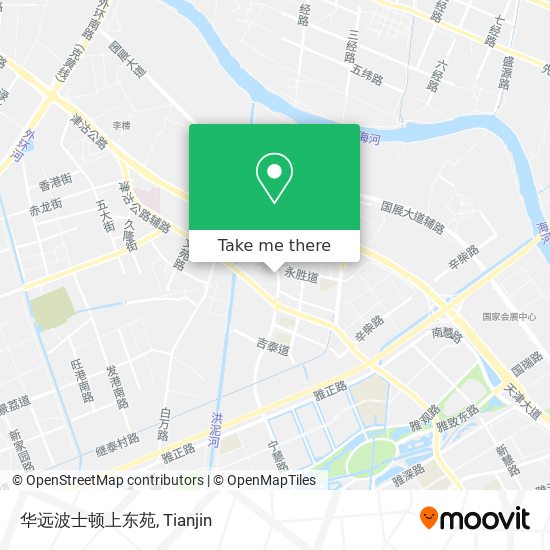 华远波士顿上东苑 map
