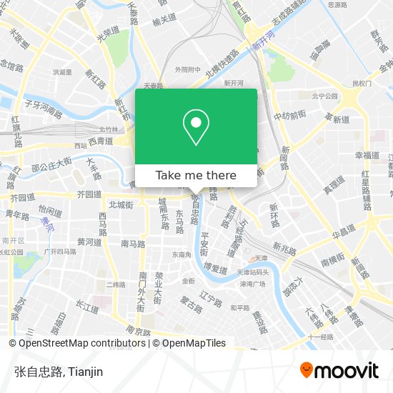 张自忠路 map