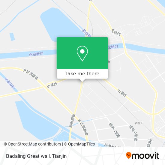 Badaling Great wall map