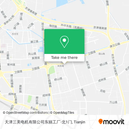 天津三美电机有限公司东丽工厂-北1门 map