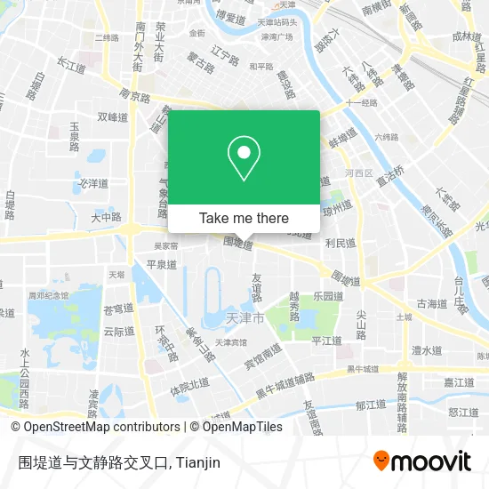 围堤道与文静路交叉口 map