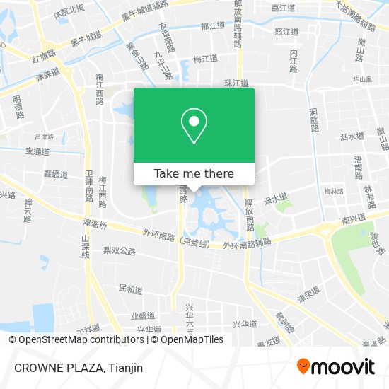 CROWNE PLAZA map