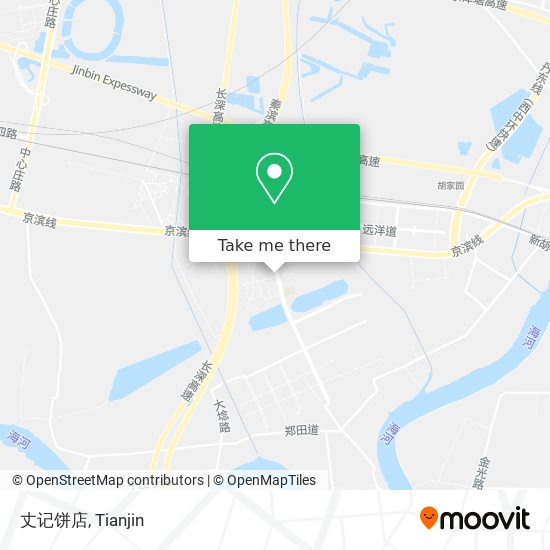 丈记饼店 map