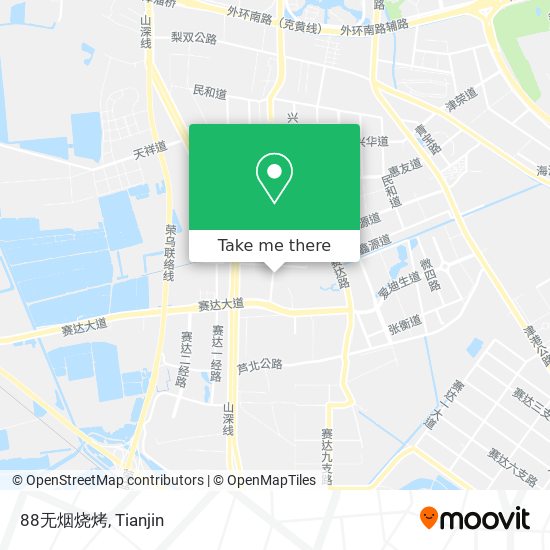 88无烟烧烤 map