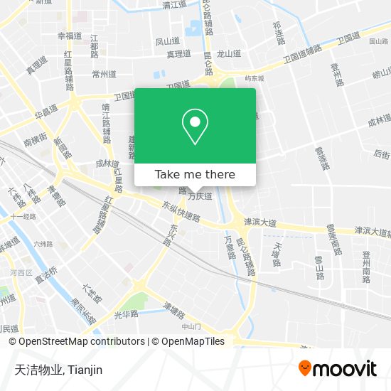 天洁物业 map