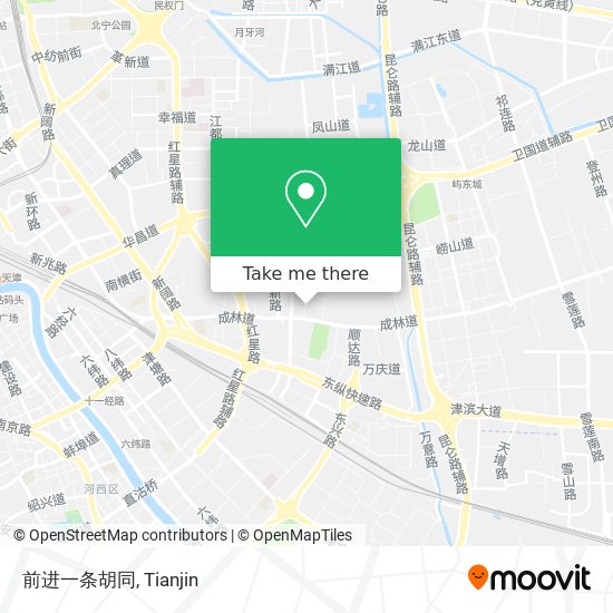 前进一条胡同 map