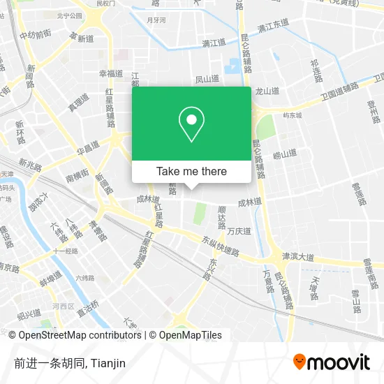 前进一条胡同 map