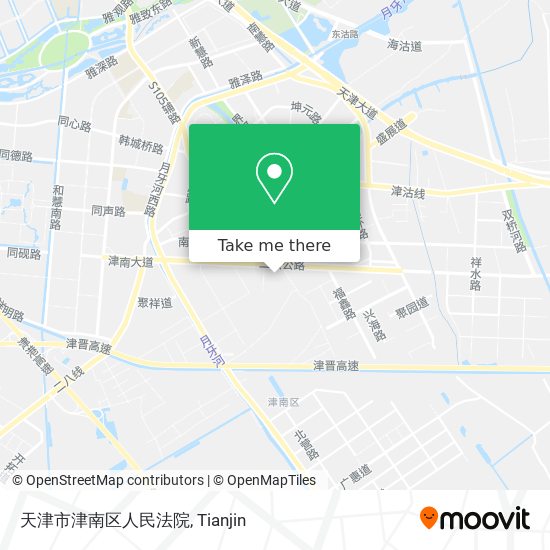 天津市津南区人民法院 map
