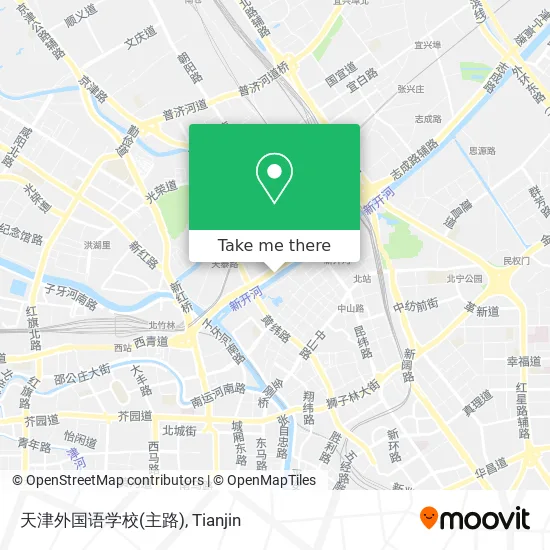 天津外国语学校(主路) map