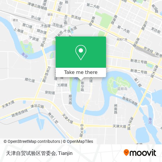 天津自贸试验区管委会 map