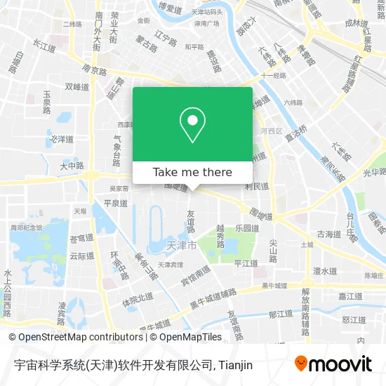 宇宙科学系统(天津)软件开发有限公司 map