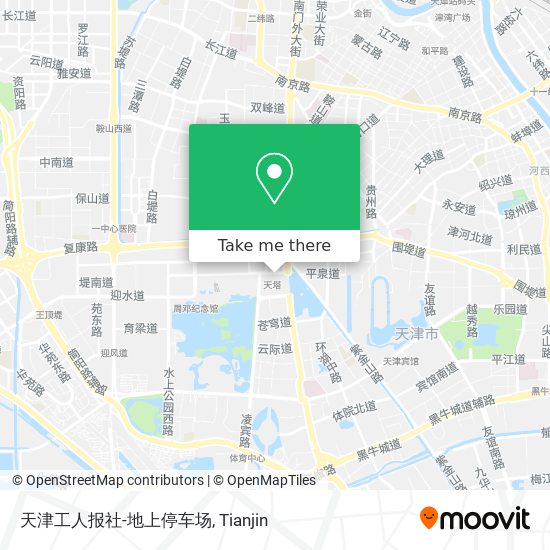 天津工人报社-地上停车场 map