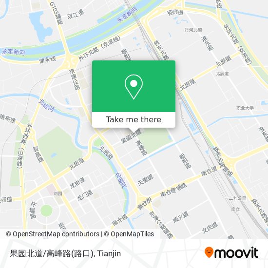 果园北道/高峰路(路口) map