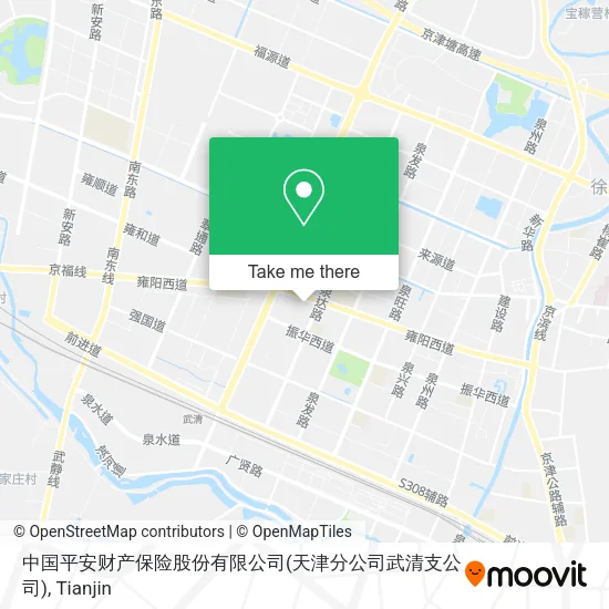 中国平安财产保险股份有限公司(天津分公司武清支公司) map