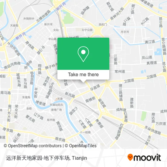 远洋新天地家园-地下停车场 map