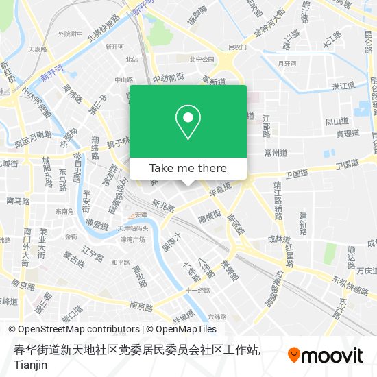 春华街道新天地社区党委居民委员会社区工作站 map
