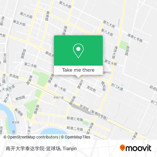 南开大学泰达学院-篮球场 map