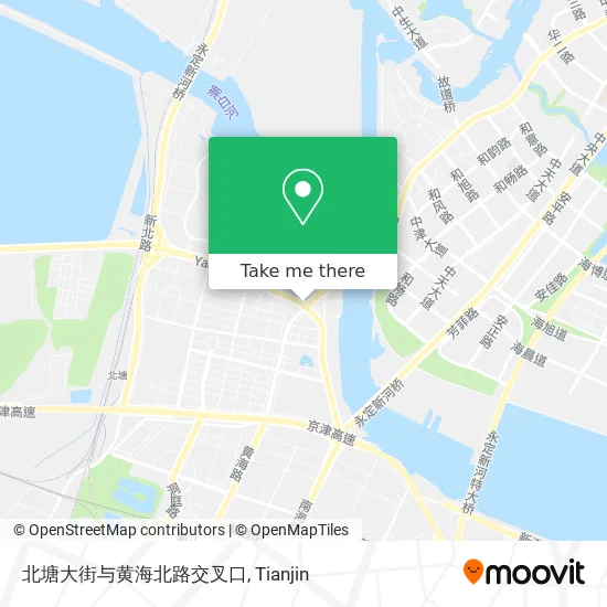 北塘大街与黄海北路交叉口 map