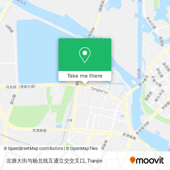 北塘大街与杨北线互通立交交叉口 map