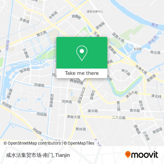 咸水沽集贸市场-南门 map