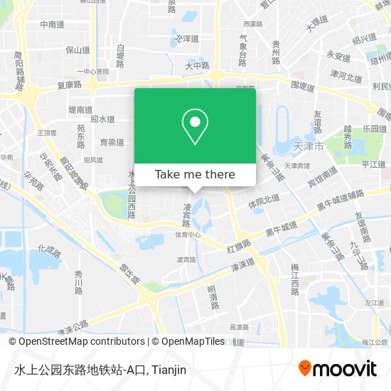 水上公园东路地铁站-A口 map