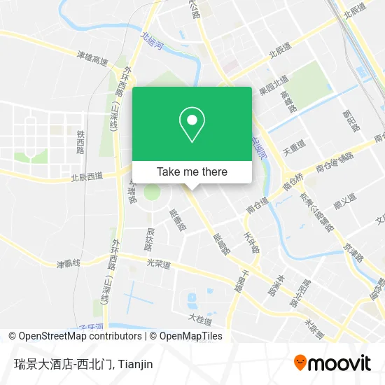 瑞景大酒店-西北门 map