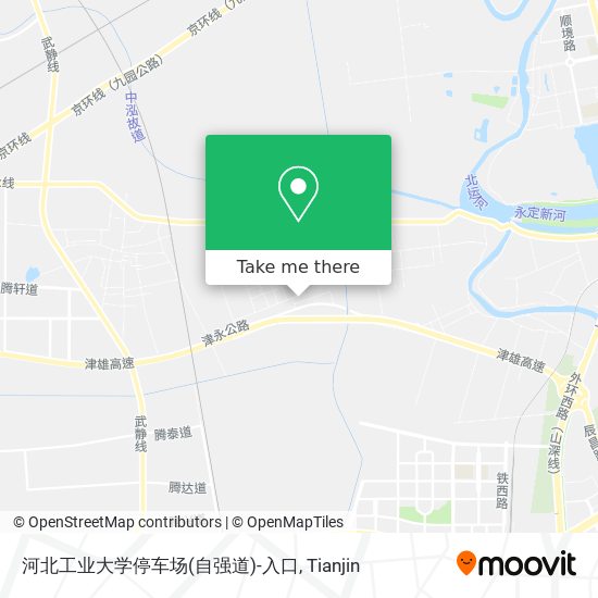 河北工业大学停车场(自强道)-入口 map