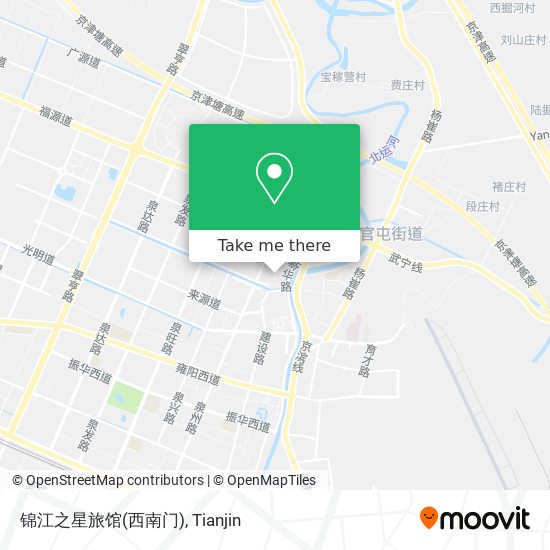 锦江之星旅馆(西南门) map