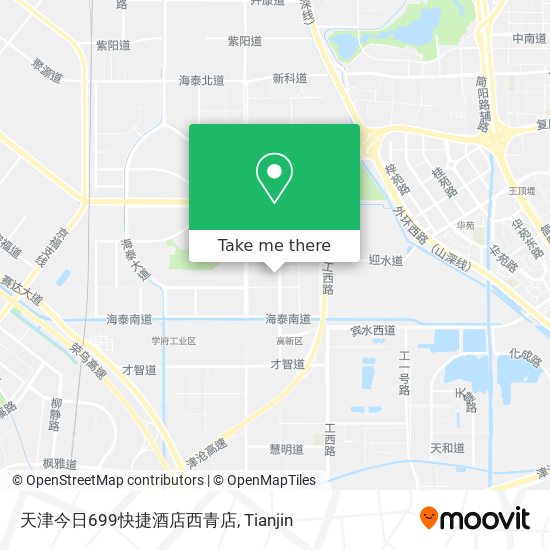 天津今日699快捷酒店西青店 map