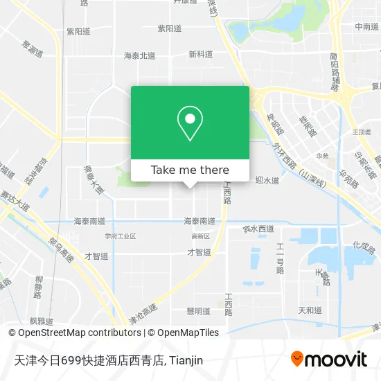 天津今日699快捷酒店西青店 map
