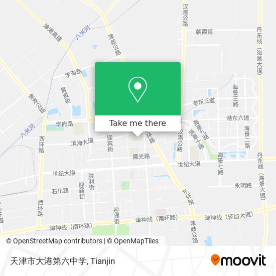 天津市大港第六中学 map