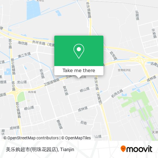 美乐购超市(明珠花园店) map