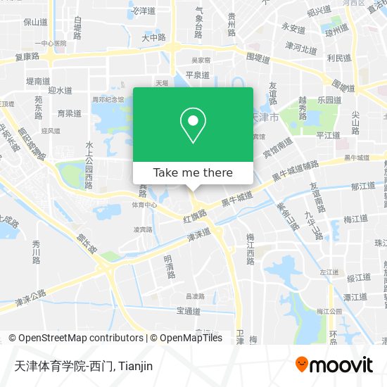 天津体育学院-西门 map