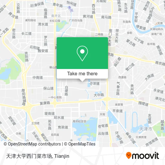天津大学西门菜市场 map