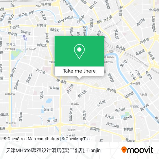 天津MHotel幕宿设计酒店(滨江道店) map