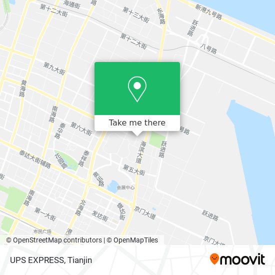 UPS EXPRESS map