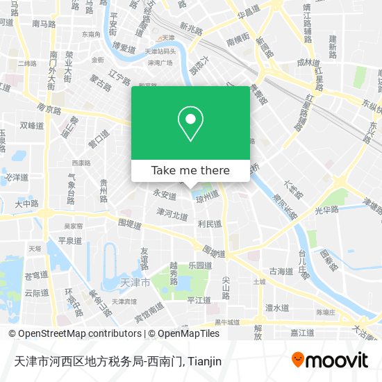 天津市河西区地方税务局-西南门 map