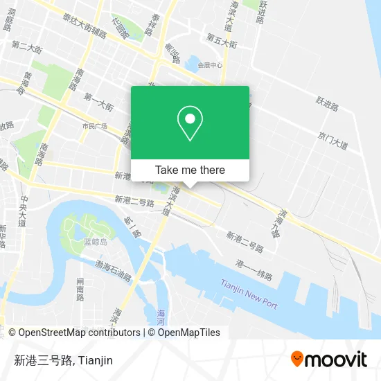 新港三号路 map