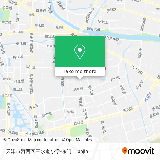 天津市河西区三水道小学-东门 map